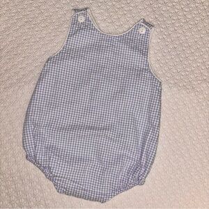 Lime Greene Pastel Blue Seersucker Boy 2T Bubble